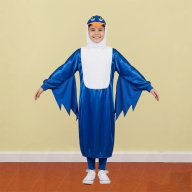 ave azul bata - talla 8-10